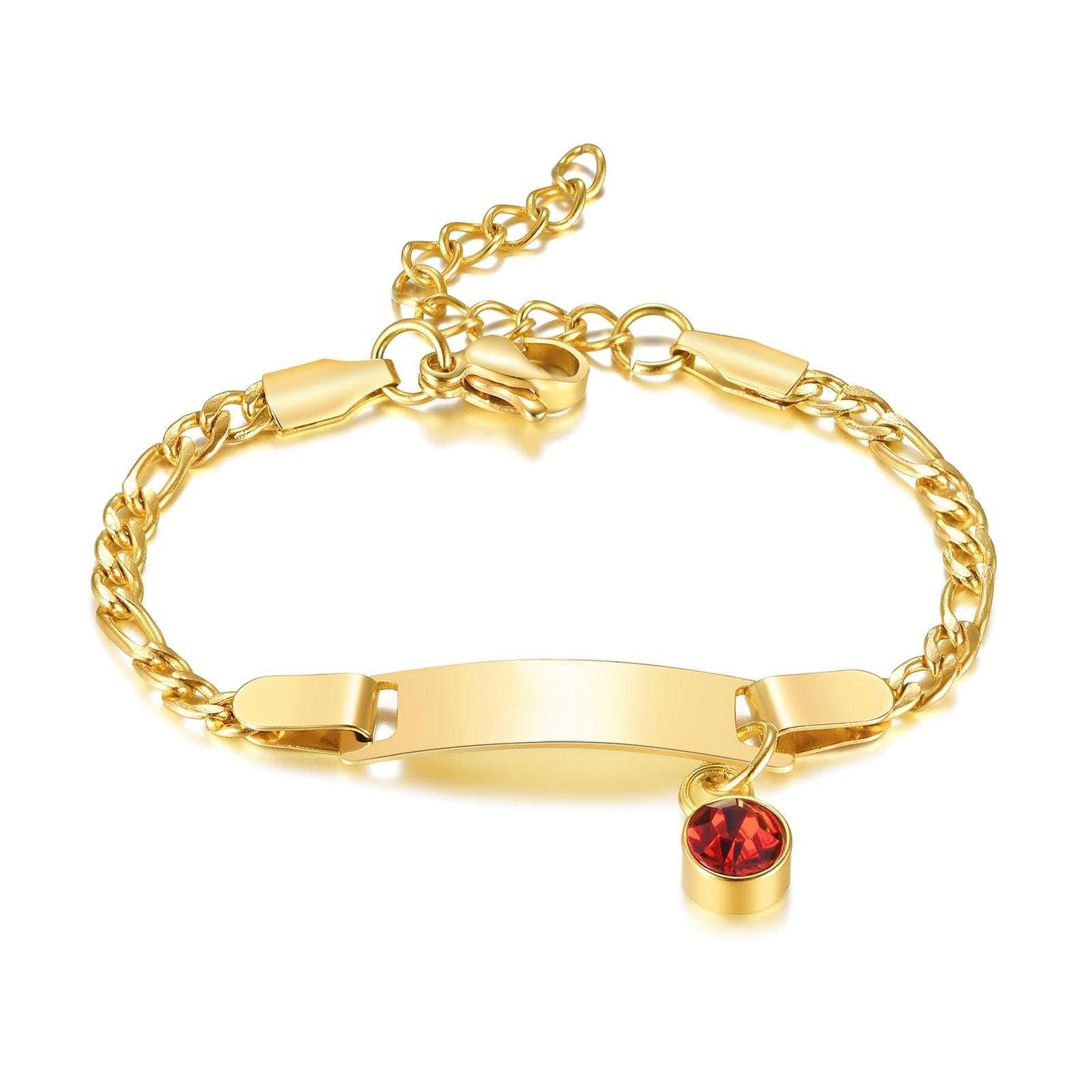 Birthstone Bracelet for Babies/kids Bracelets gifting by julia m style 1 NO Engrave