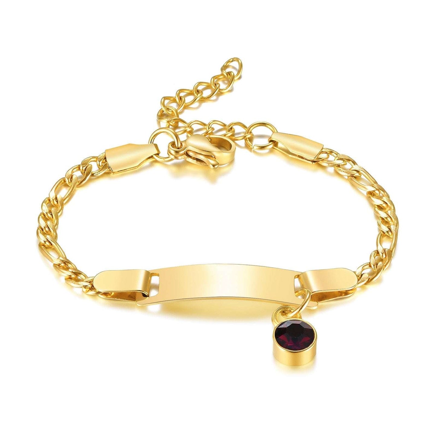 Birthstone Bracelet for Babies/kids Bracelets gifting by julia m style 2 NO Engrave