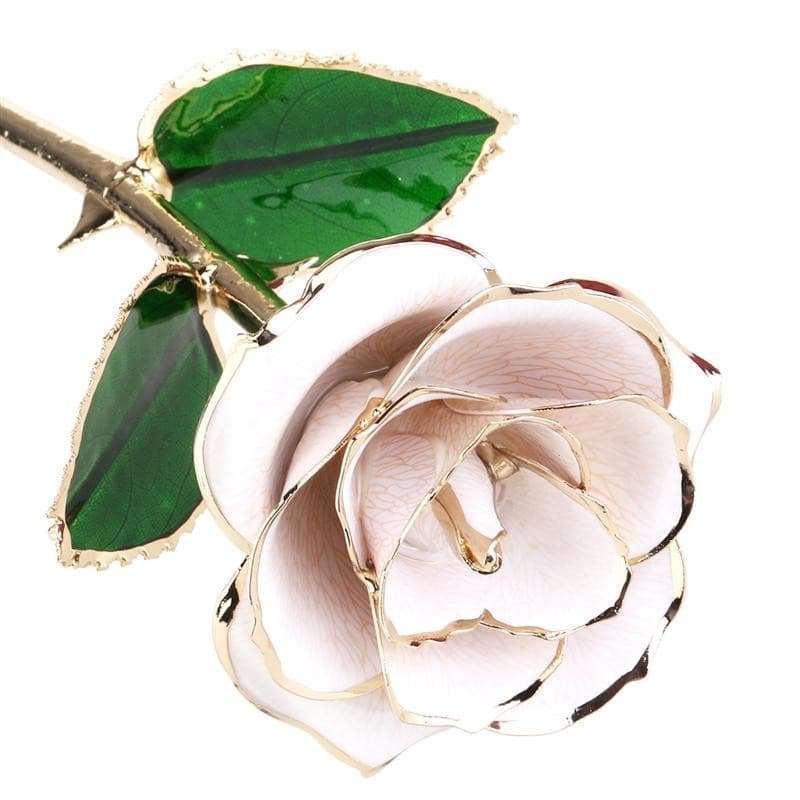 Blooming Lacquered 24K Gold Roses Plated Real Rose Artificial flora gifting by julia m