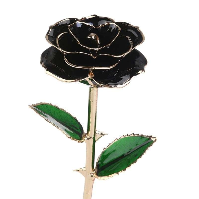 Blooming Lacquered 24K Gold Roses Plated Real Rose Artificial flora gifting by julia m