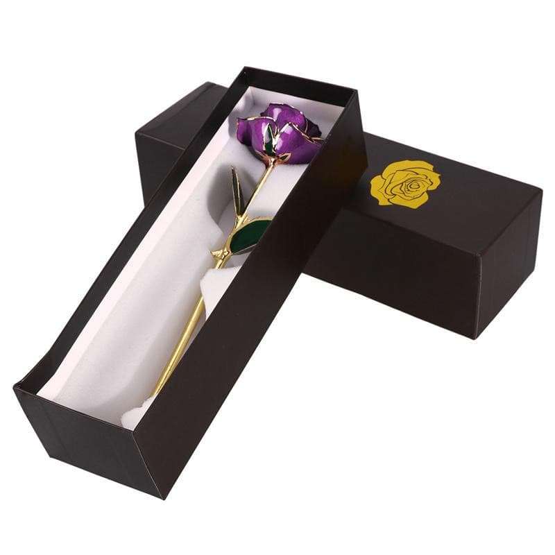 Blooming Lacquered 24K Gold Roses Plated Real Rose Artificial flora gifting by julia m