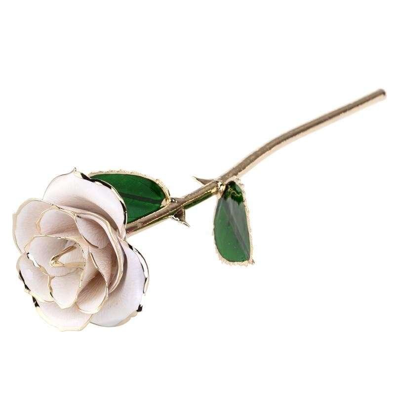 Blooming Lacquered 24K Gold Roses Plated Real Rose Artificial flora gifting by julia m