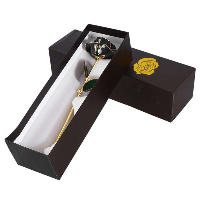 Blooming Lacquered 24K Gold Roses Plated Real Rose Artificial flora gifting by julia m