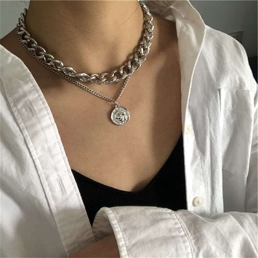 Charm Fashion Lock Pendant Necklace Necklaces gifting by julia m ENS5160001732