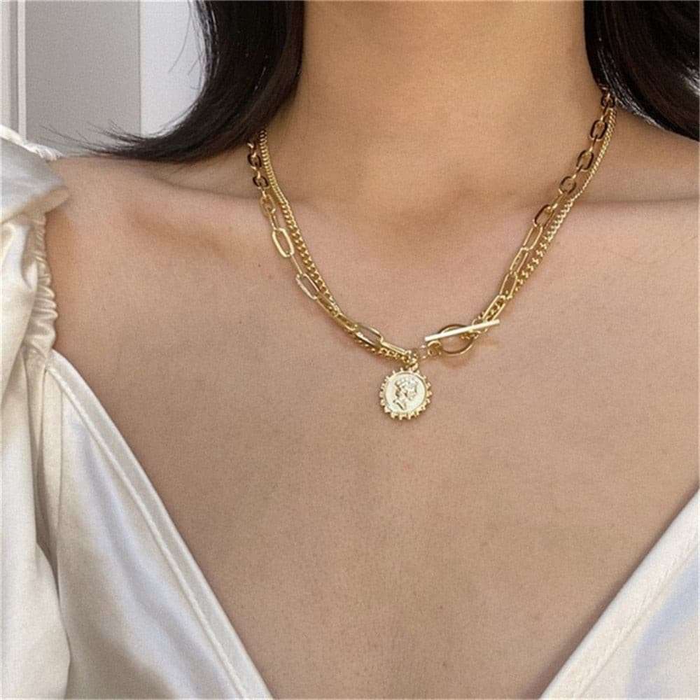 Charm Fashion Lock Pendant Necklace Necklaces gifting by julia m ENS5160317