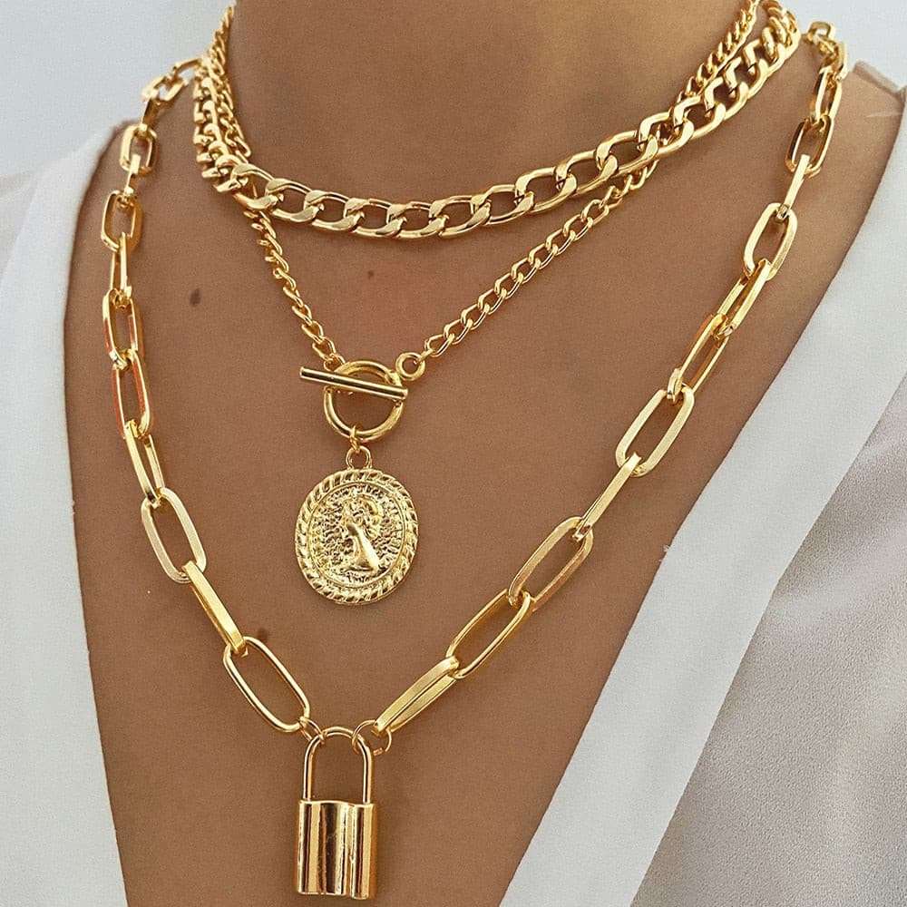 Charm Fashion Lock Pendant Necklace Necklaces gifting by julia m