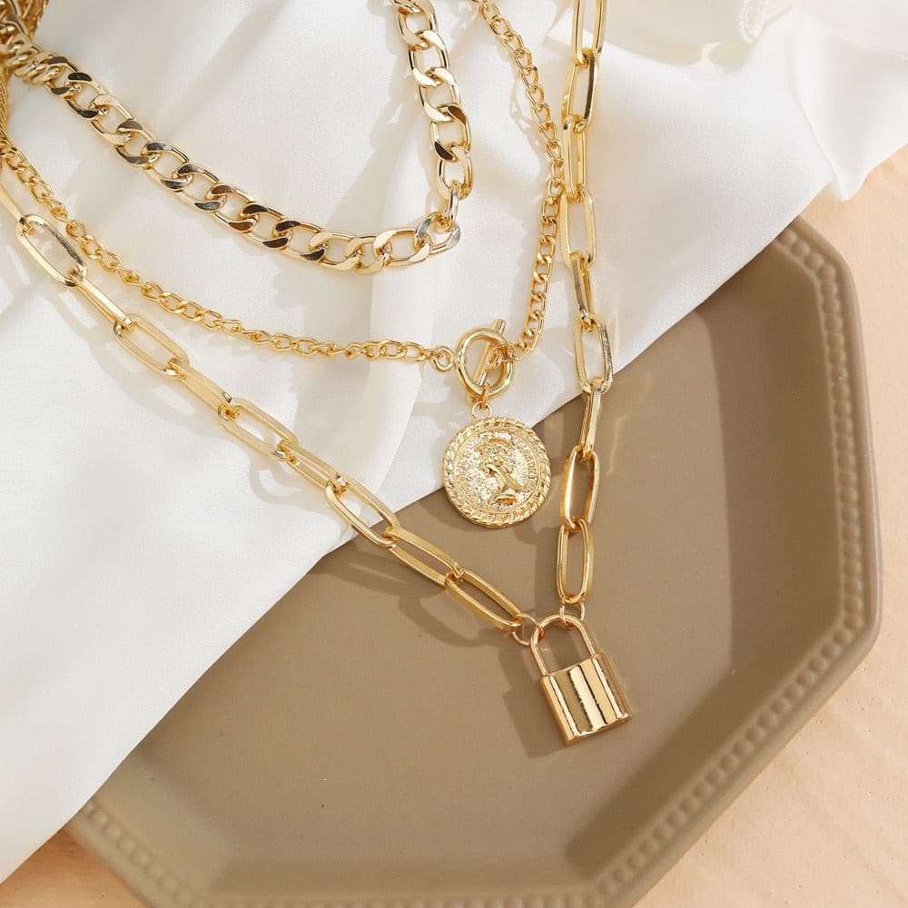 Charm Fashion Lock Pendant Necklace Necklaces gifting by julia m