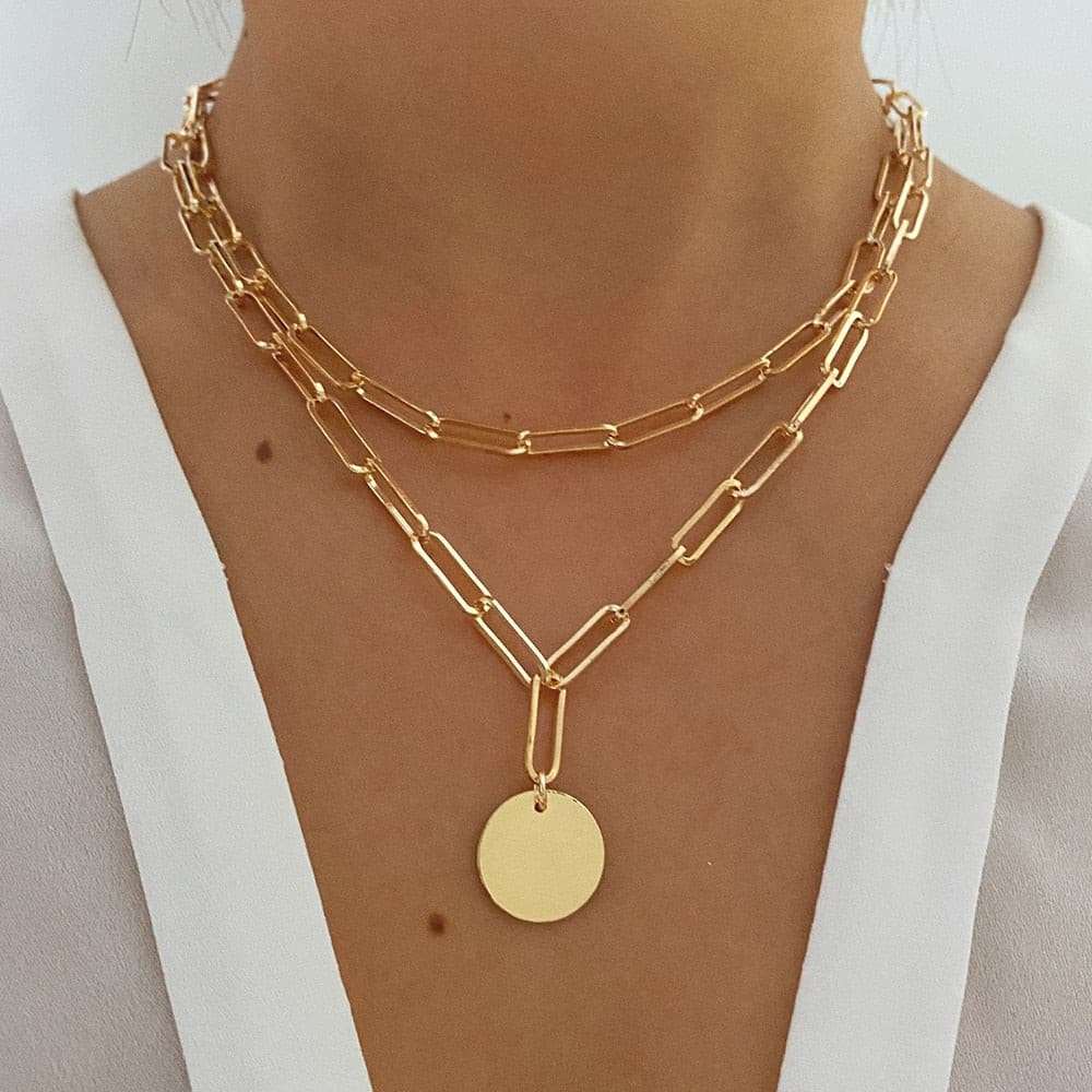 Charm Fashion Lock Pendant Necklace Necklaces gifting by julia m ENS51615387