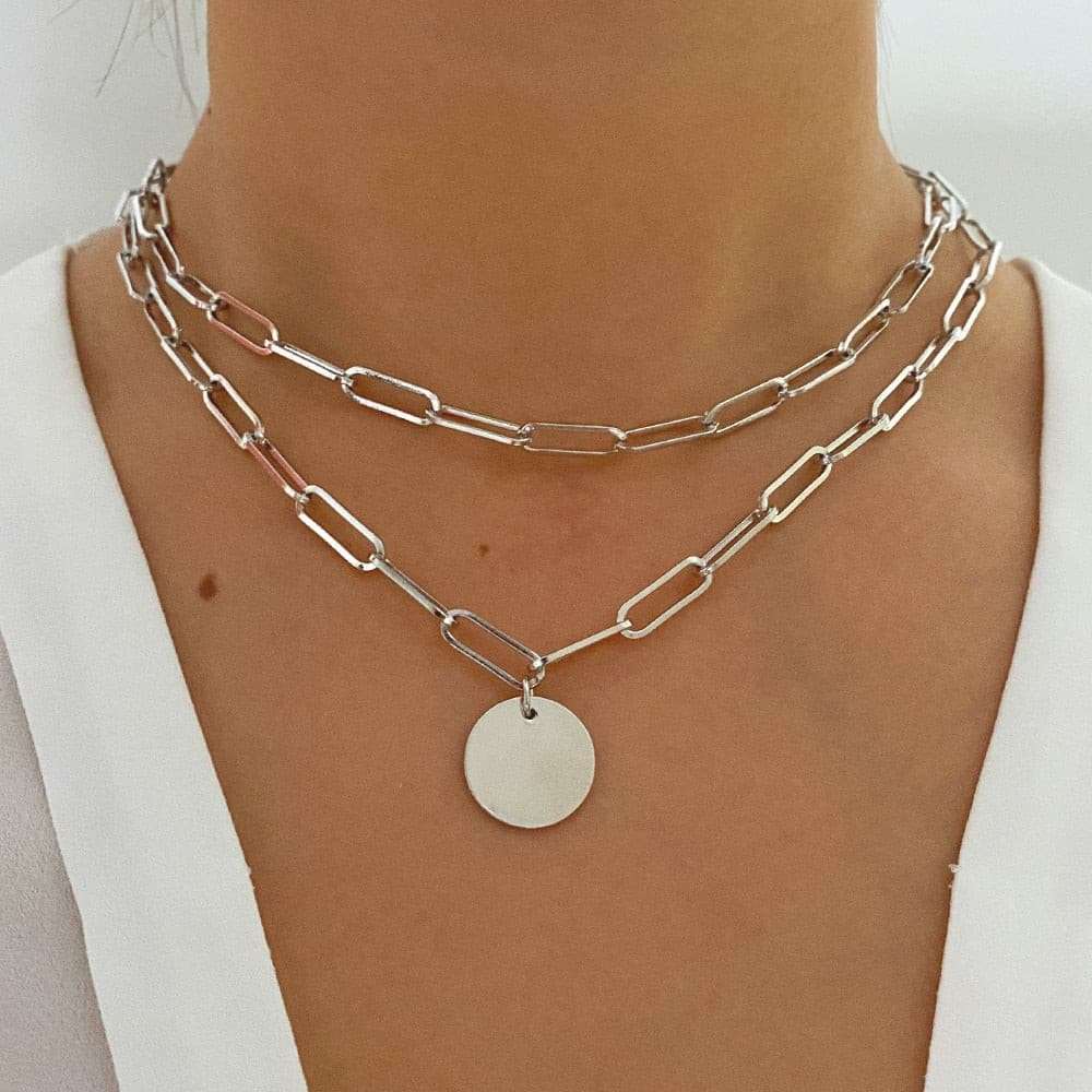 Charm Fashion Lock Pendant Necklace Necklaces gifting by julia m ENS51615388