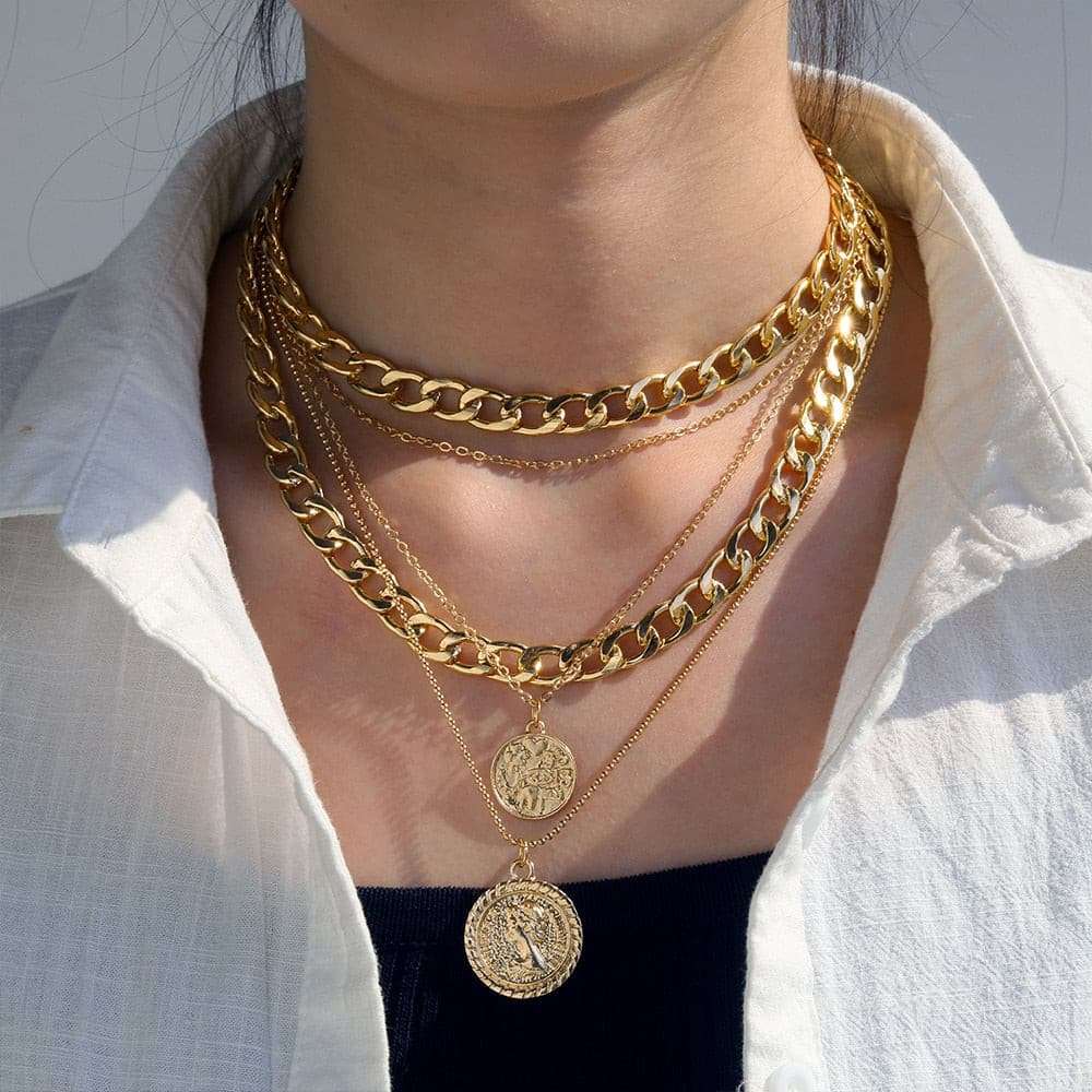 Charm Fashion Lock Pendant Necklace Necklaces gifting by julia m ENS5160001776