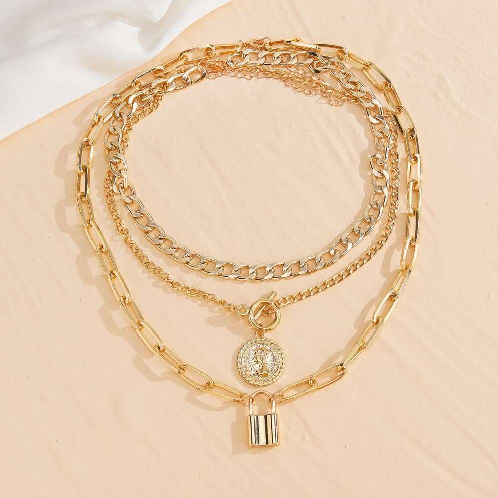 Charm Fashion Lock Pendant Necklace Necklaces gifting by julia m