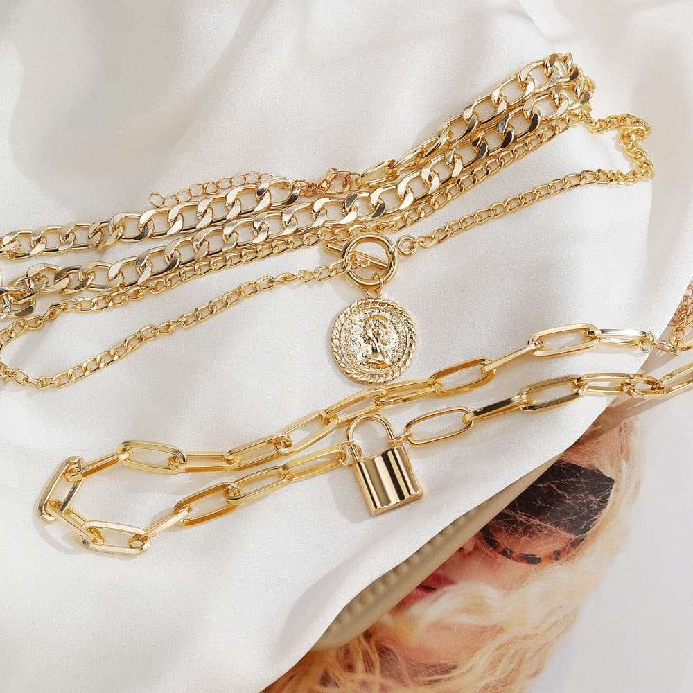 Charm Fashion Lock Pendant Necklace Necklaces gifting by julia m