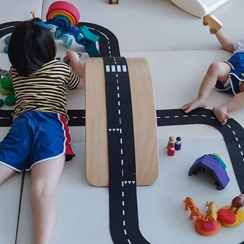 Children DIY Traffic Road Building Motorway diy traffic baby toys gifting by julia m