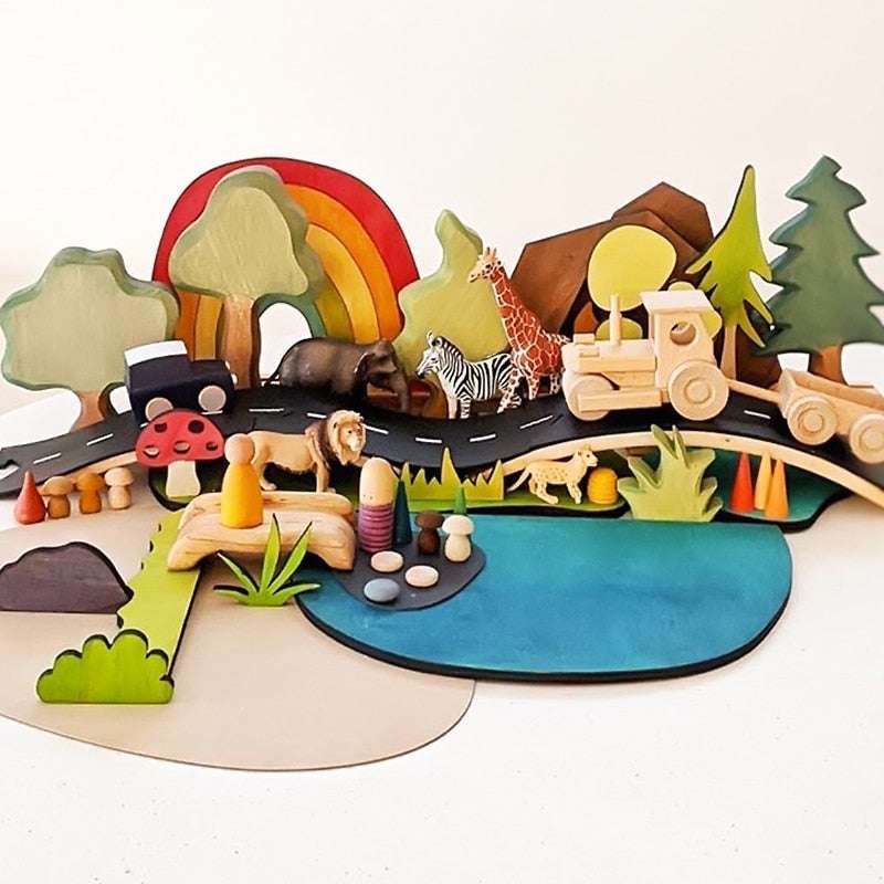 Children DIY Traffic Road Building Motorway diy traffic baby toys gifting by julia m