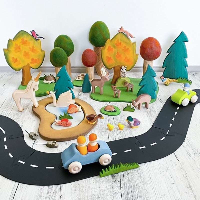 Children DIY Traffic Road Building Motorway diy traffic baby toys gifting by julia m
