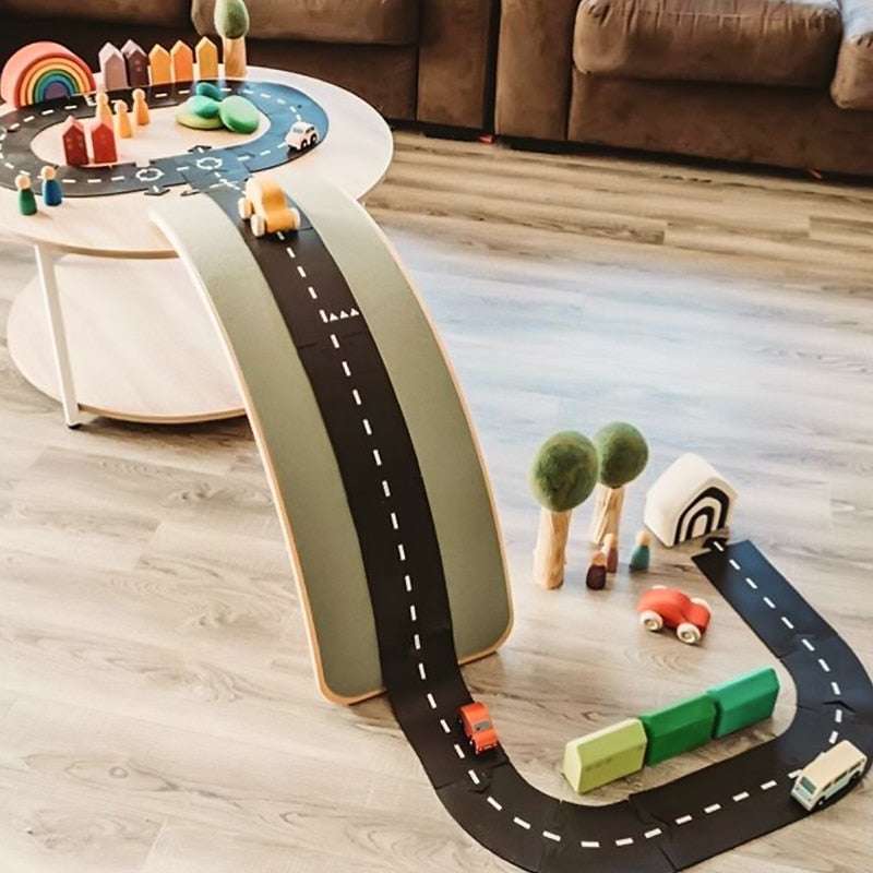 Children DIY Traffic Road Building Motorway diy traffic baby toys gifting by julia m