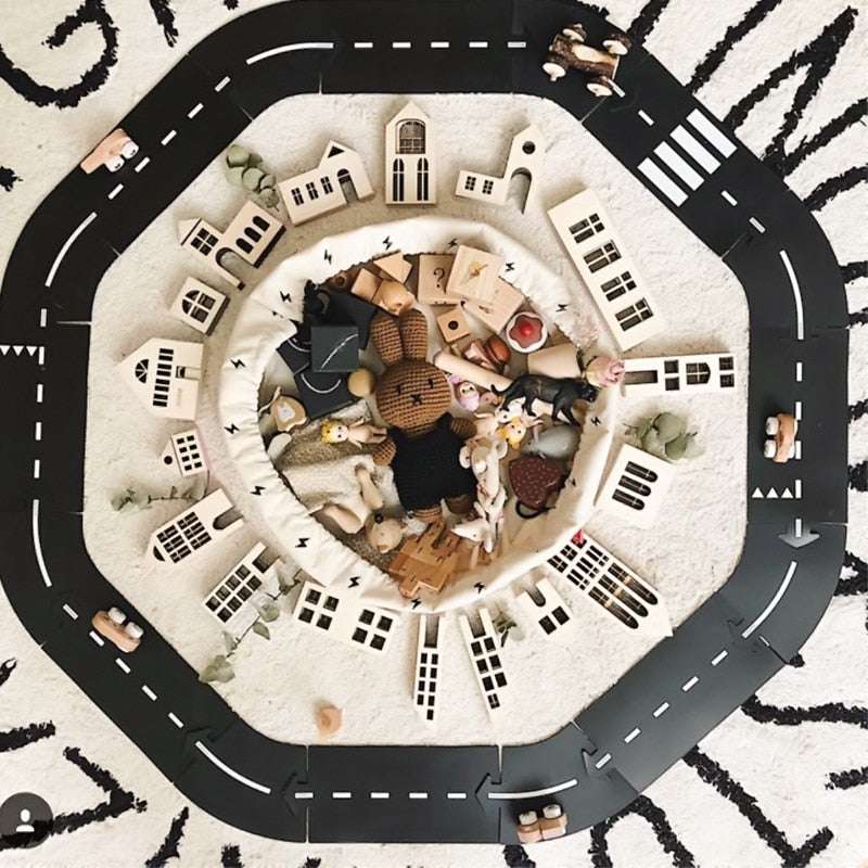 Children DIY Traffic Road Building Motorway diy traffic baby toys gifting by julia m
