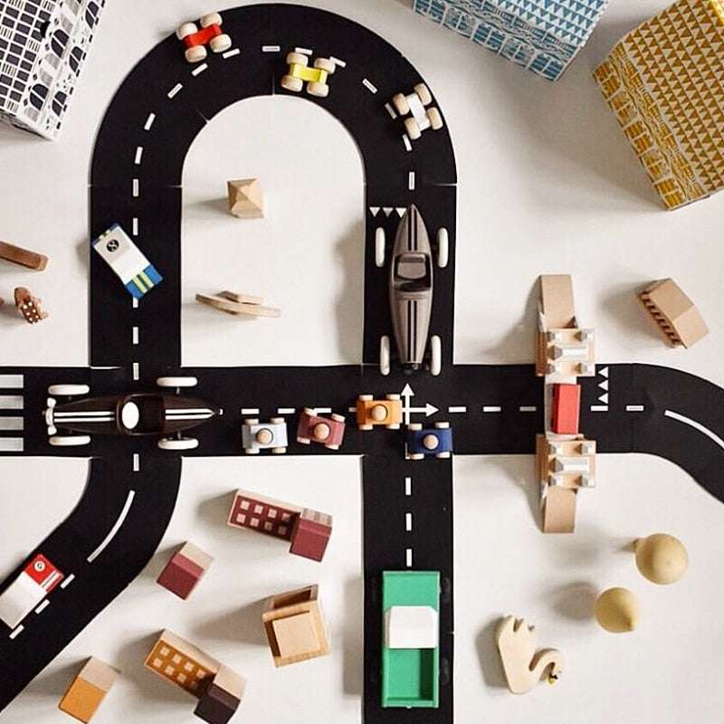 Children DIY Traffic Road Building Motorway diy traffic baby toys gifting by julia m