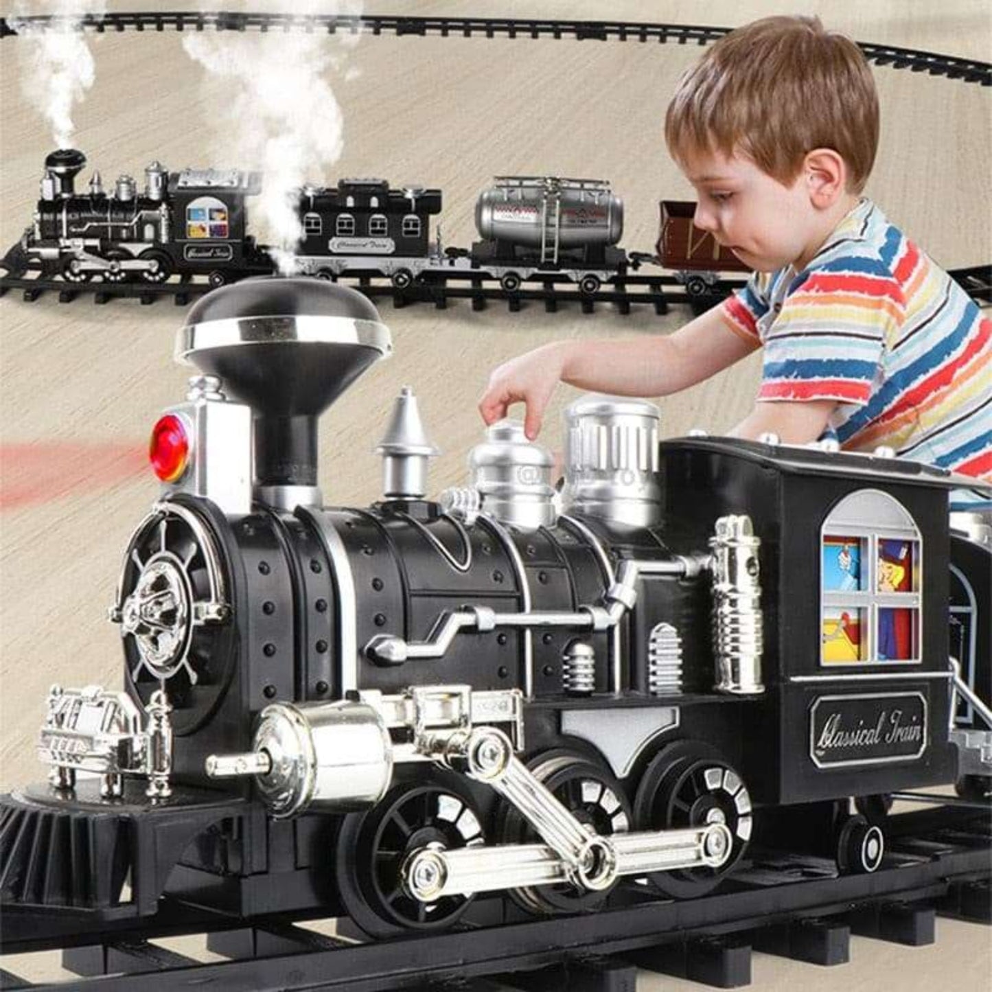 Classic Steam Train Set electric toys gifting by julia m