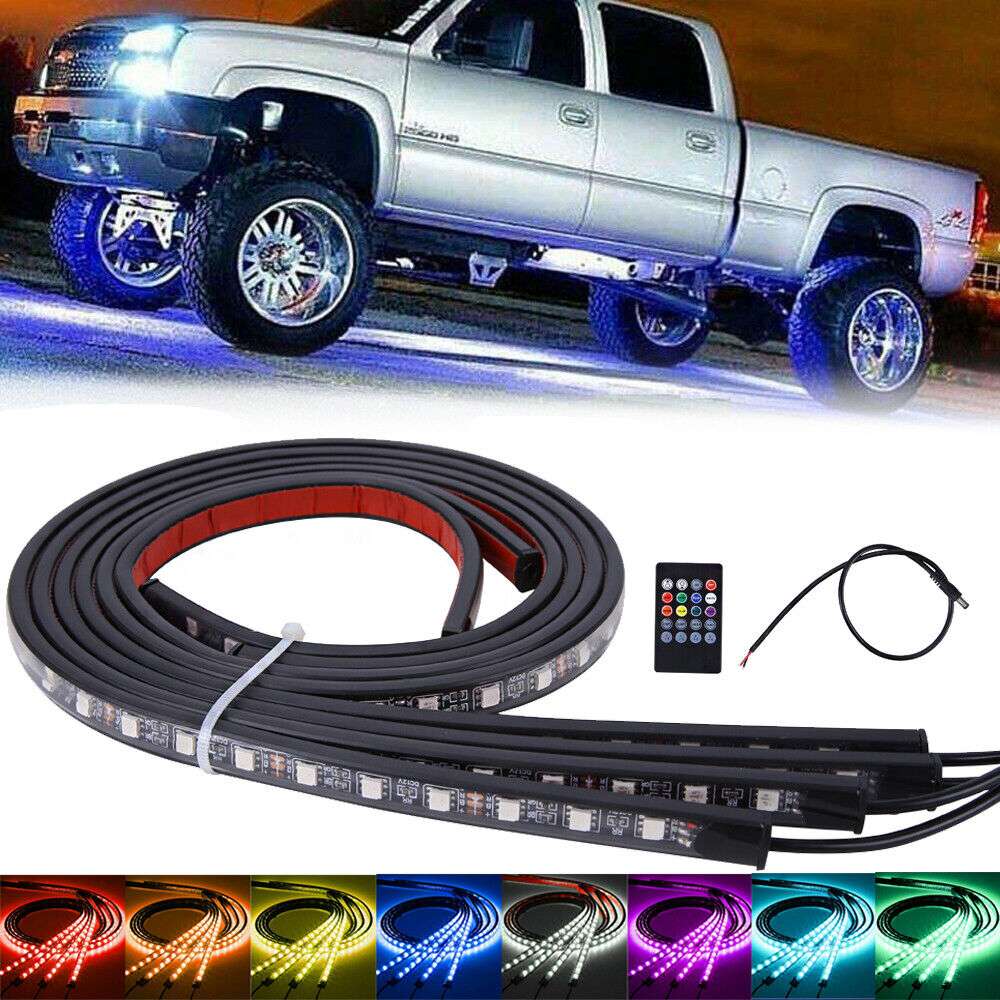 Colorful Car Underglow Light Kit Remote APP Control Car Led Neon Light Gifting by Julia M Remote Control