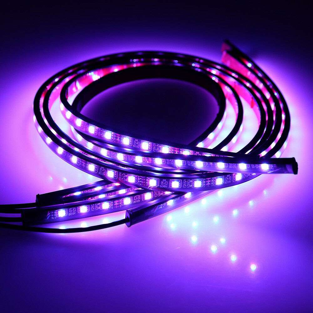 Colorful Car Underglow Light Kit Remote APP Control Car Led Neon Light Gifting by Julia M