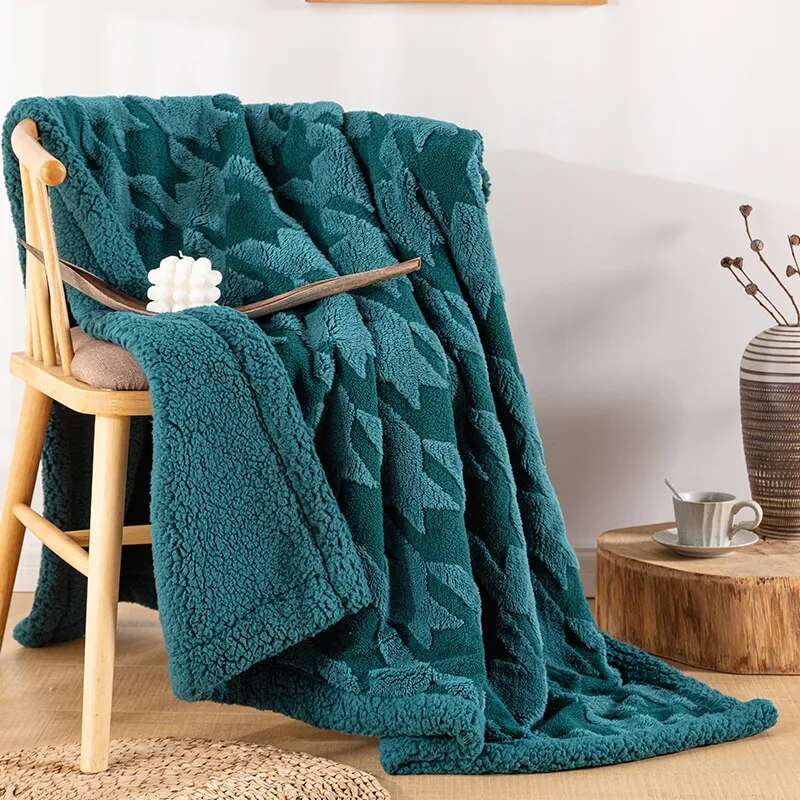 Cozy Plaid Winter Throw Blanket Gifting By Julia M