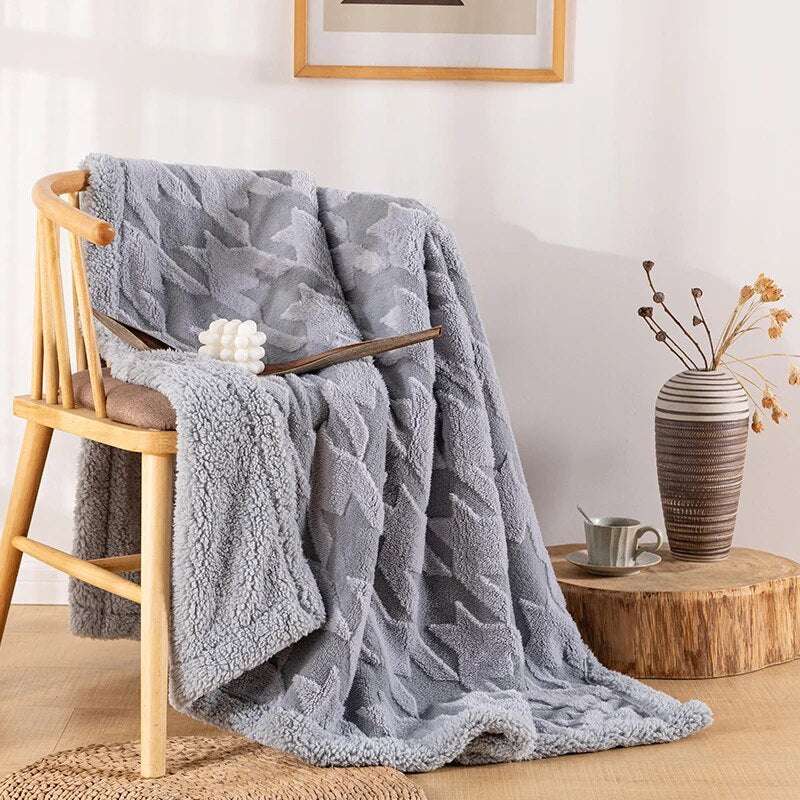 Cozy Plaid Winter Throw Blanket Gifting By Julia M