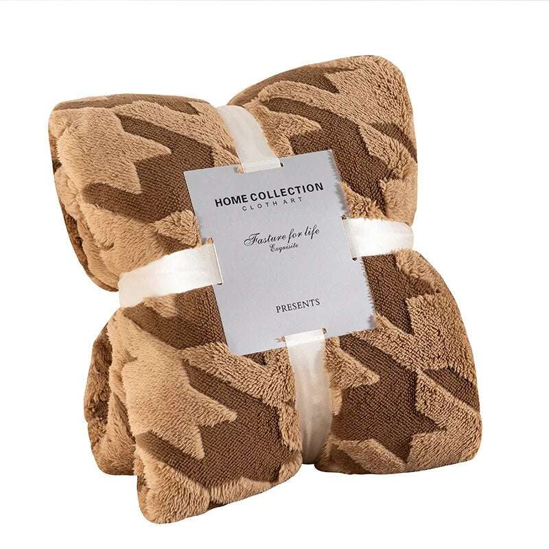 Cozy Plaid Winter Throw Blanket Gifting By Julia M
