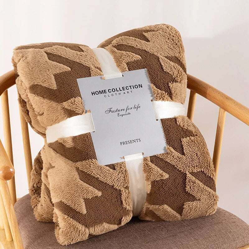 Cozy Plaid Winter Throw Blanket Gifting By Julia M
