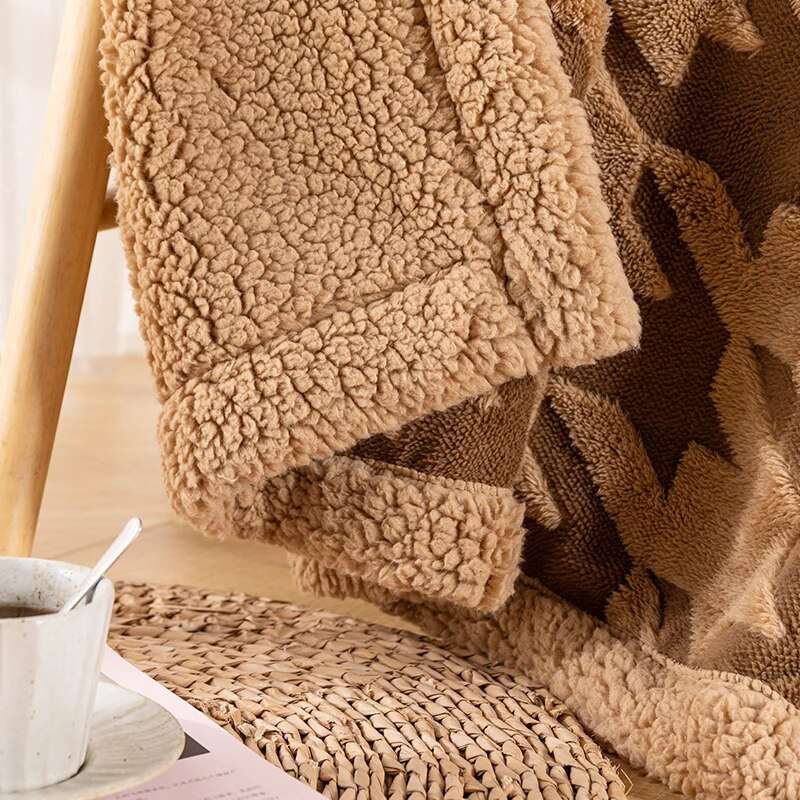 Cozy Plaid Winter Throw Blanket Gifting By Julia M