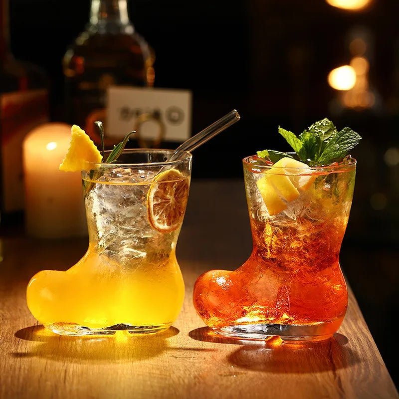 Creative Boots Glass Personalized Juice Milk Cold Drinks Beer Cups Bar Cocktail Wine Water Whisky Champagne Cups Gifting By Julia M