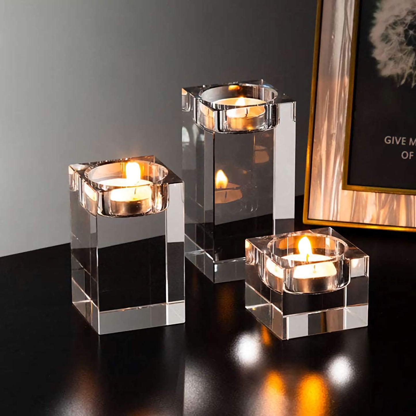 Crystal Elegance Candle Stand Candle Holders Gifting by Julia M