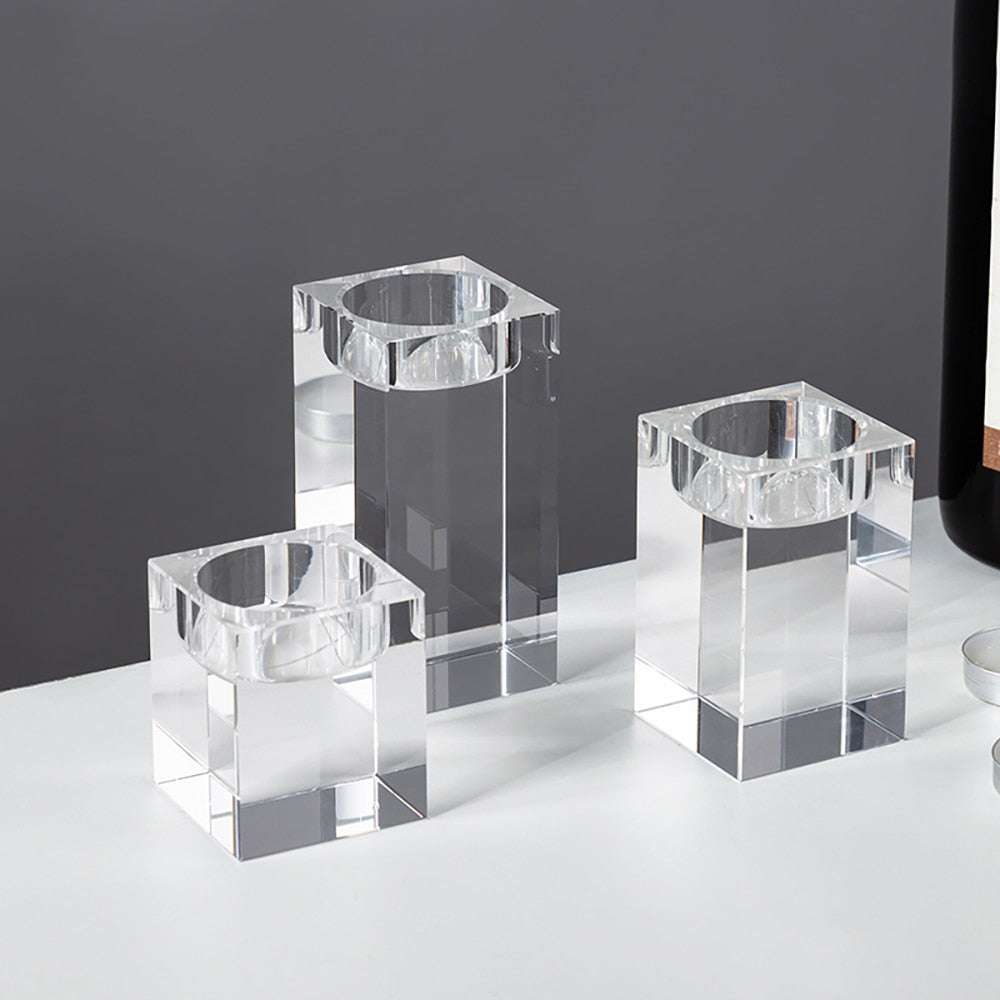 Crystal Elegance Candle Stand Candle Holders Gifting by Julia M