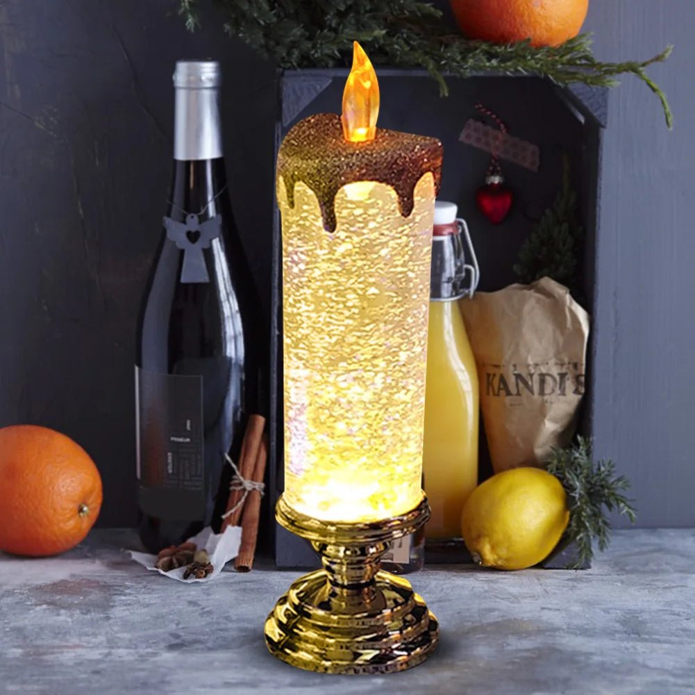 Crystal LED Electronic Candle Tourist Souvenirs Crystal Candles 7-color Gradient Party Atmosphere for Christmas Birthday Wedding Gifting By Julia M