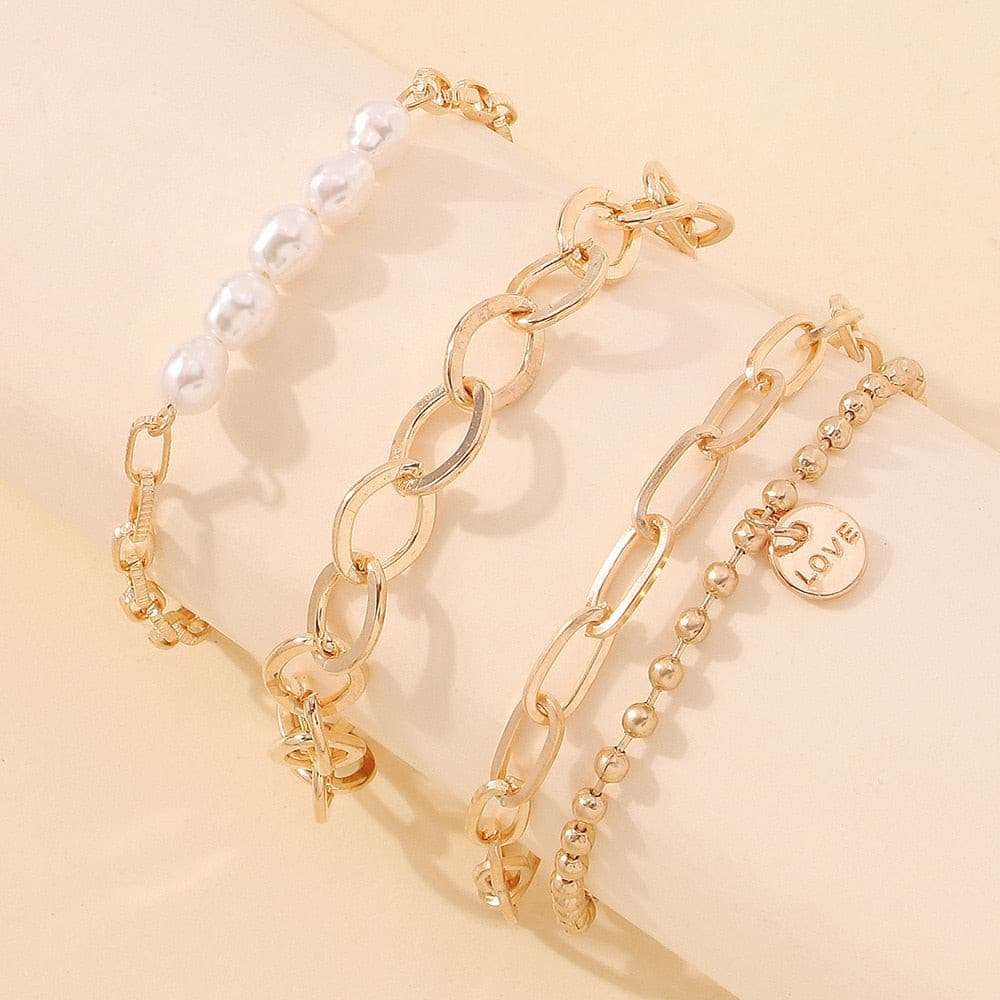 Cuban Chain Bracelets Set Bracelets gifting by julia m