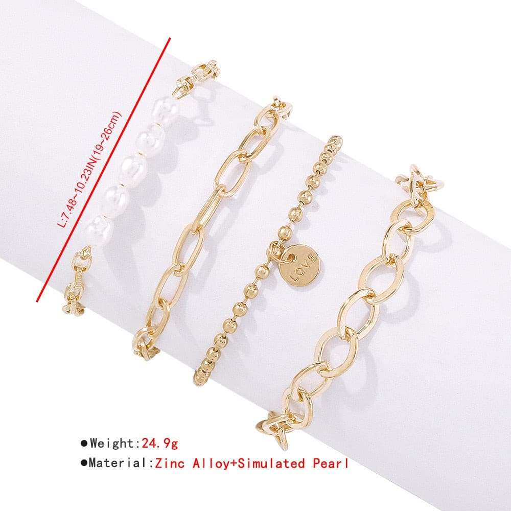 Cuban Chain Bracelets Set Bracelets gifting by julia m