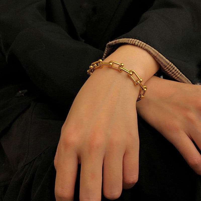 Cuban Chain Bracelets Set Bracelets gifting by julia m S19