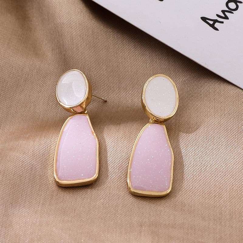 Cute Korean fashion earrings, Earrings gifting by julia m pink