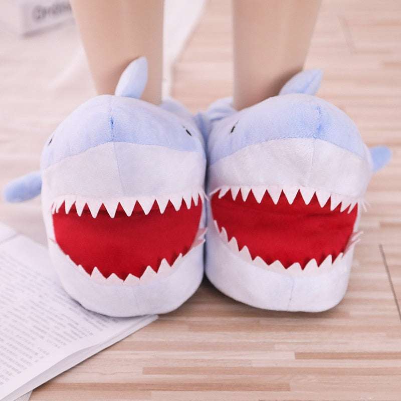 Cute Shark Shape House Cotton lined Slippers house cotton slippers for women gifting by julia m