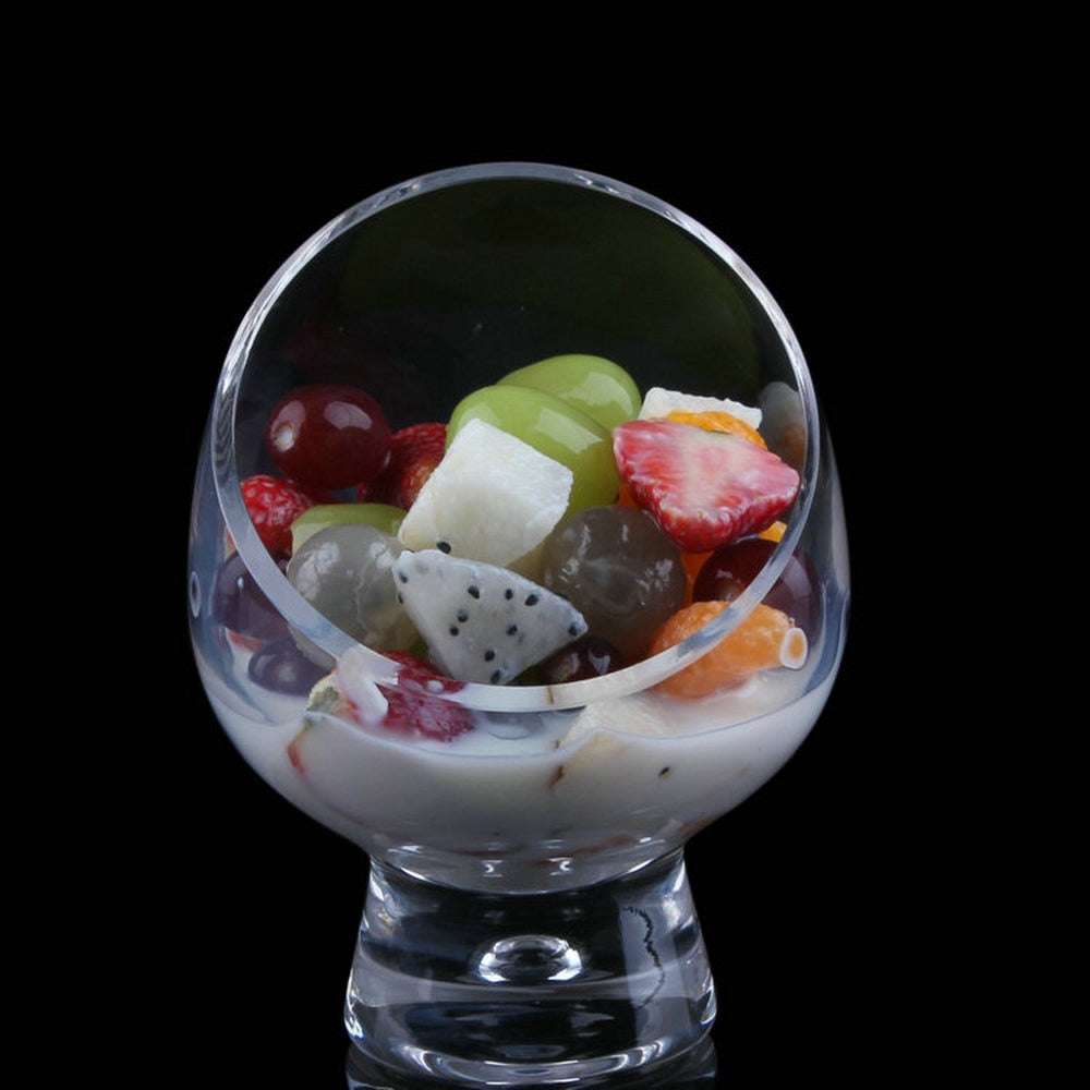 Elegant Dessert Serving Bowl - Eco-Friendly & Stylish oblique salad cup gifting by julia m
