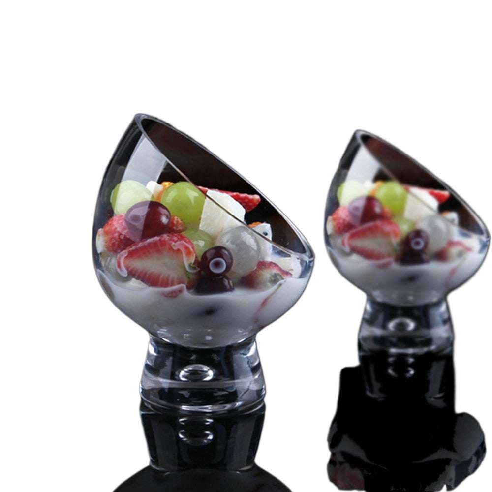 Elegant Dessert Serving Bowl - Eco-Friendly & Stylish oblique salad cup gifting by julia m