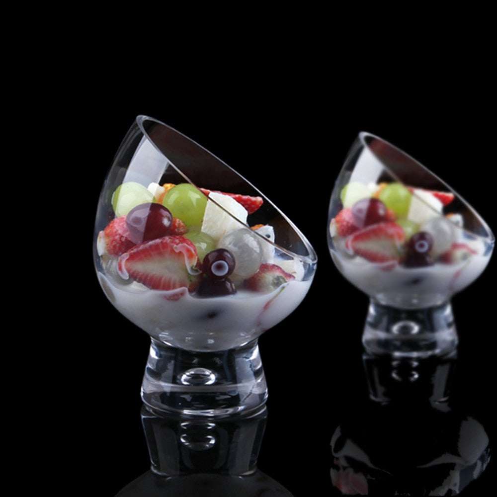 Elegant Dessert Serving Bowl - Eco-Friendly & Stylish oblique salad cup gifting by julia m