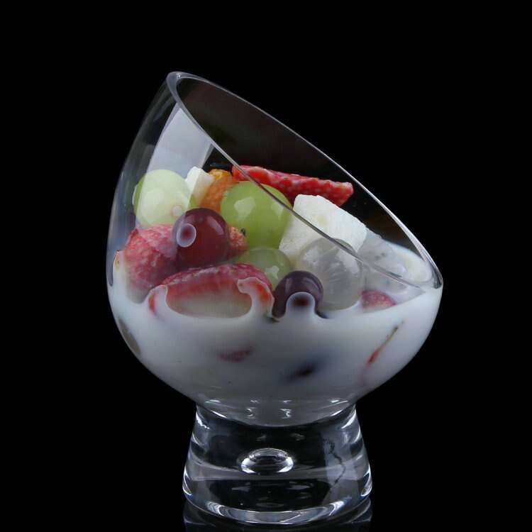 Elegant Dessert Serving Bowl - Eco-Friendly & Stylish oblique salad cup gifting by julia m