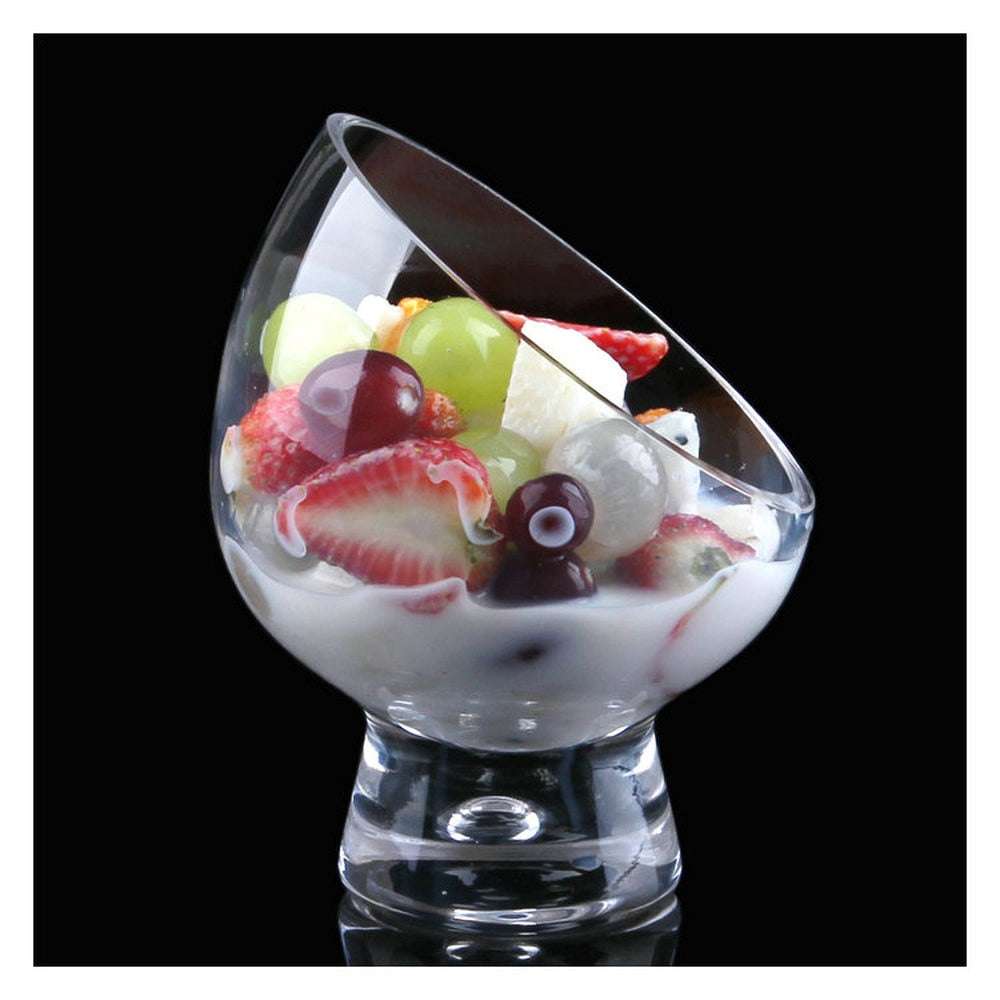 Elegant Dessert Serving Bowl - Eco-Friendly & Stylish oblique salad cup gifting by julia m A