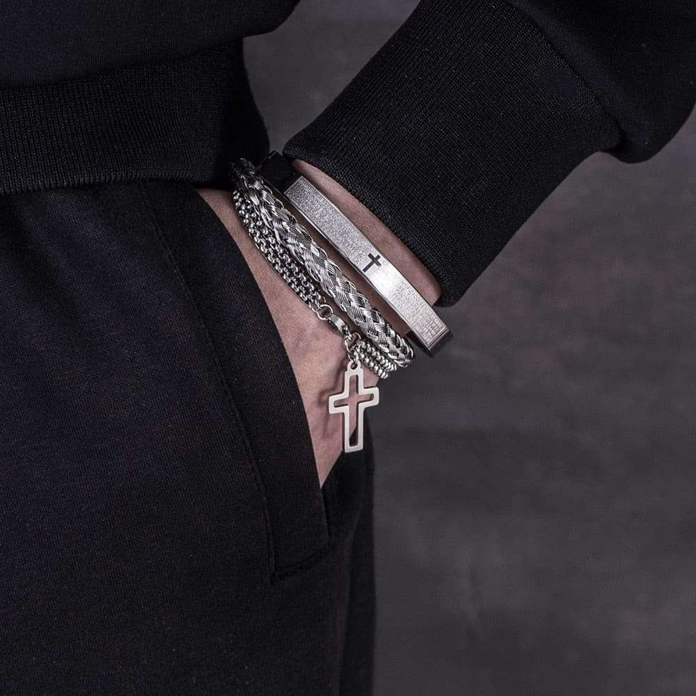 Divine Cross Charm Bracelet Divine Cross Charm Bracelet for men gifting by julia m