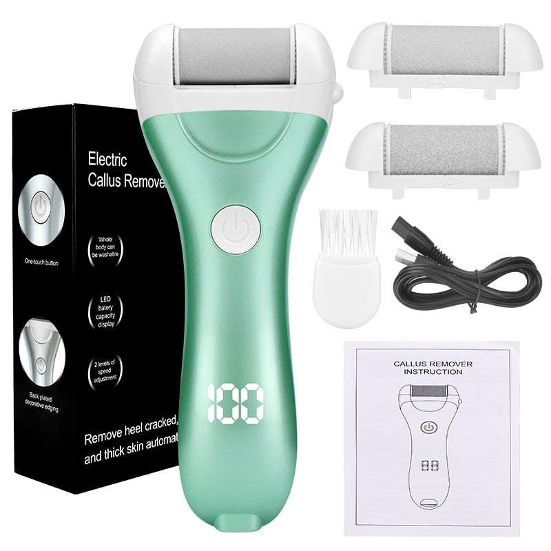 Electric Pedicure Foot File USB Rechargeable Electric Pedicure Foot File Gifting By Julia M Green-with box