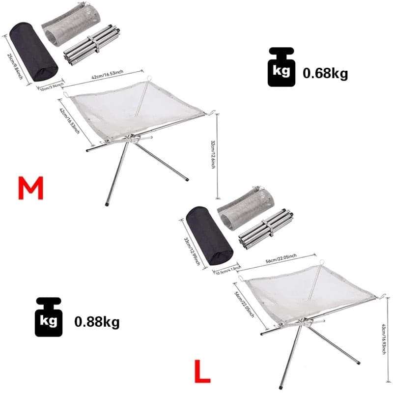 Foldable Mesh Fire Pit Foldable Mesh Fire Pit Gifting By Julia M