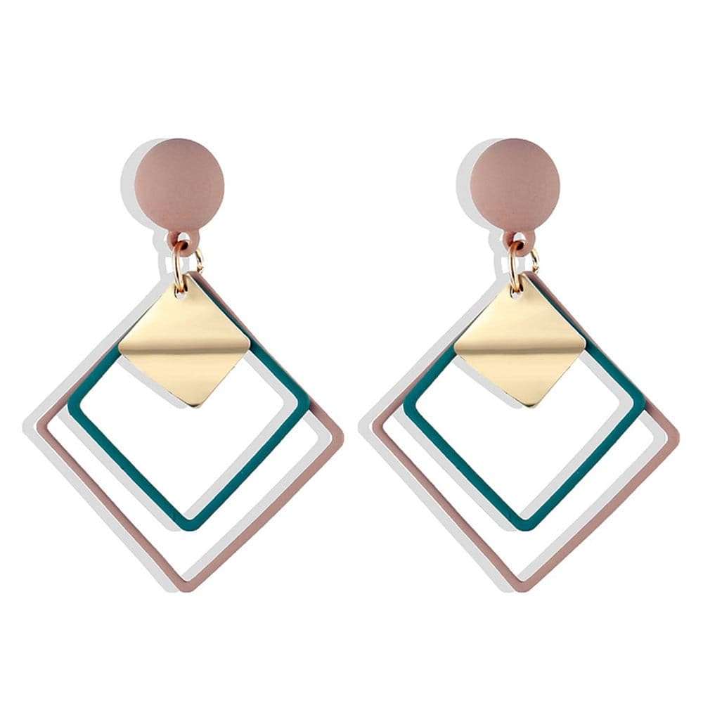 Geometric Drop Earrings Earrings gifting by julia m ZL0000115-1