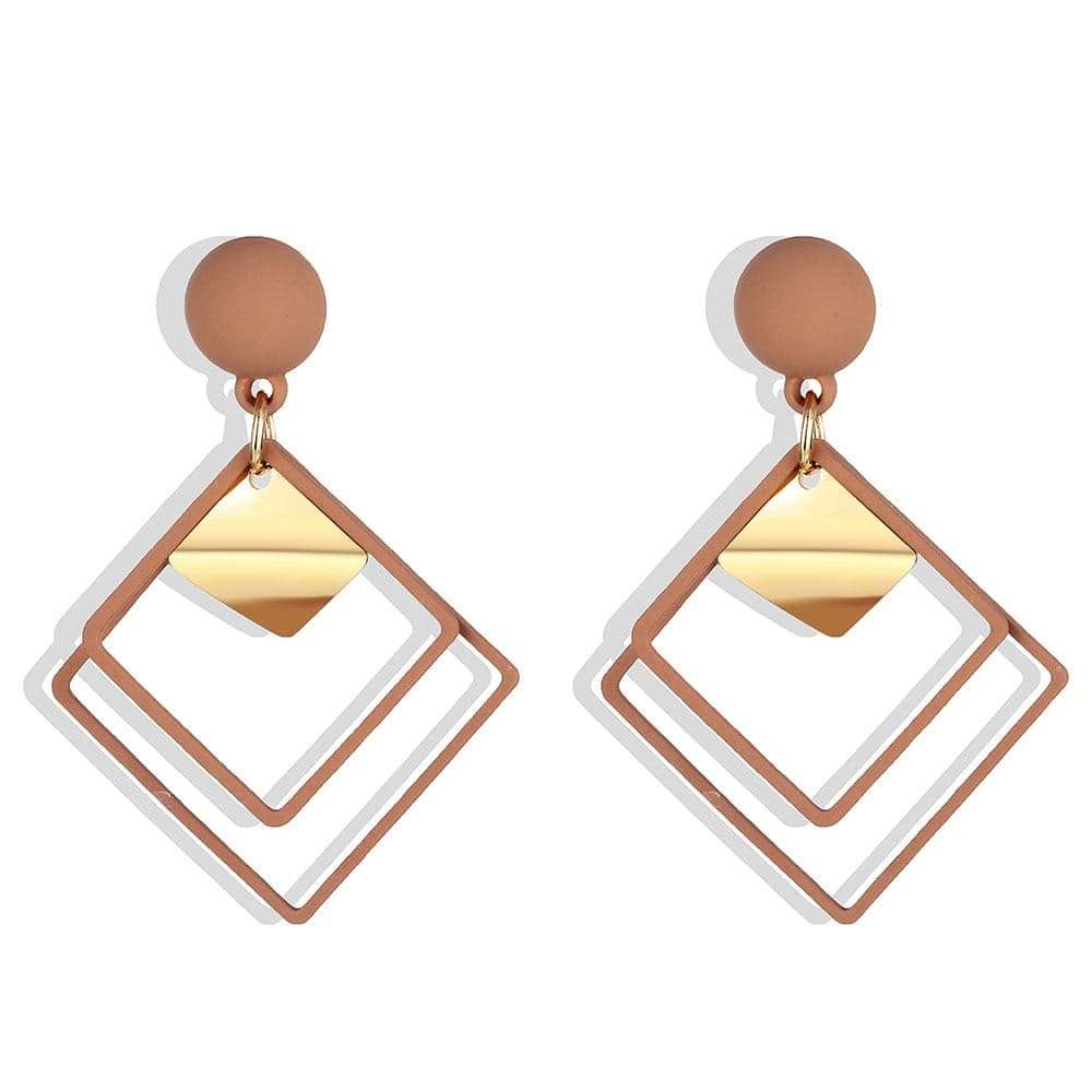 Geometric Drop Earrings Earrings gifting by julia m ZL0000115-3