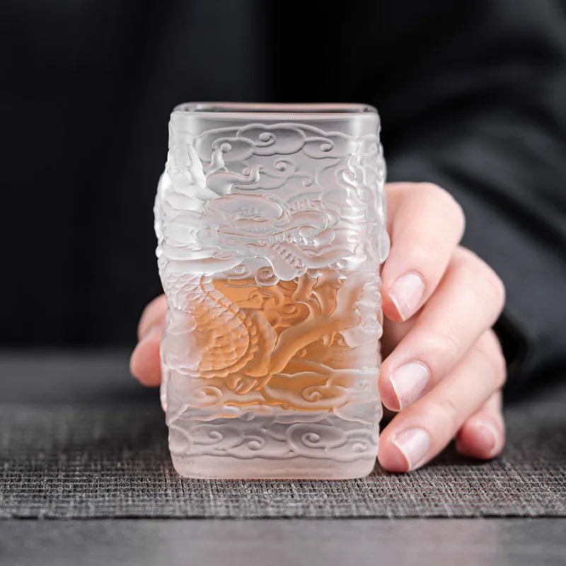 Glass teacups, golden dragon cups, heat-resistant glass master cups, single creative tea cups, and high-grade beer cups. Gifting By Julia M